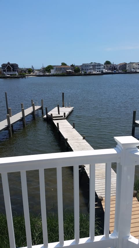 View of the cove from the deck. (or master BR or bayside room)