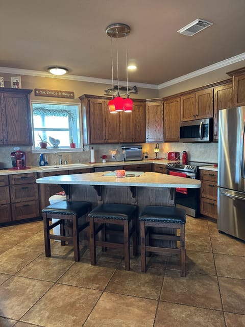 Open concept dining-living area