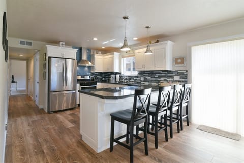 Large kitchen with great amenities.