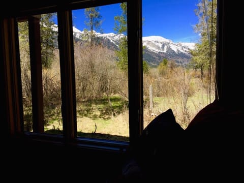 View from reading nook/bay window bed: kids fight over this bed!