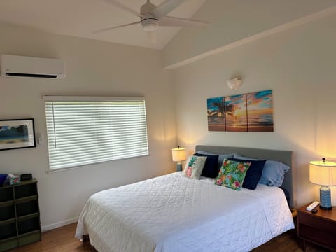 California King Bed (new in 2024)
Split AC