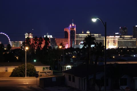 Views of the Strip from throughout the house.