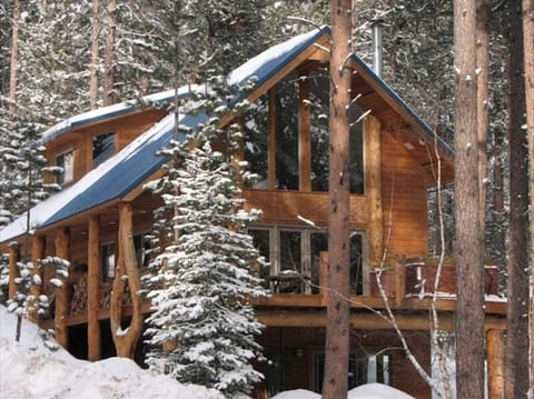 Front Side of Lodge during Winter