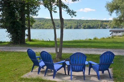 Fire Pit Overlooking Lake
