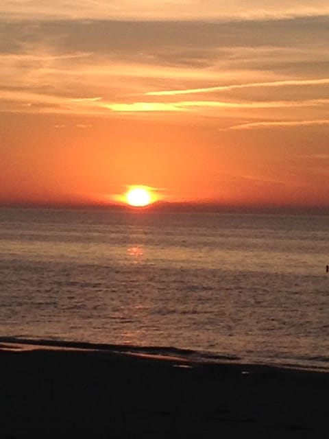 Beautiful sunset from balcony