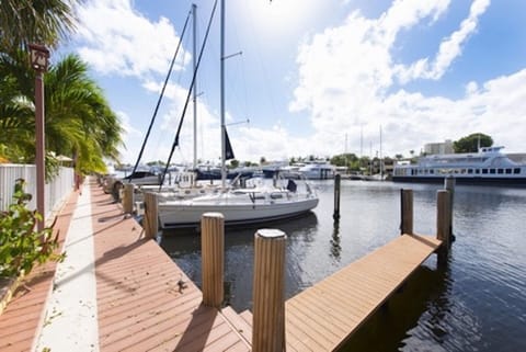 Deep water boat dock available for rental