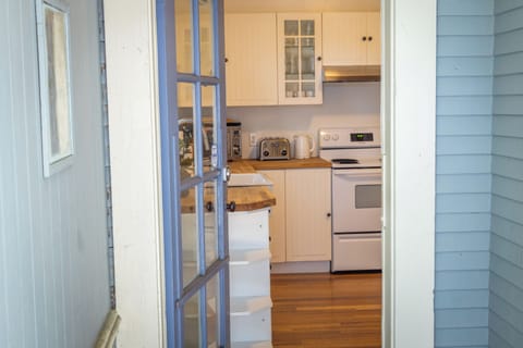 Looking into kitchen from back door