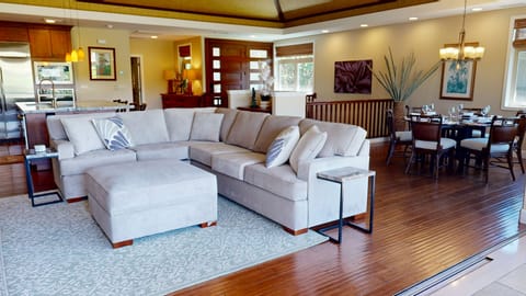 NEW Comfortable Sectional with Queen Size Sleeper Sofa, plenty of seating for the whole family