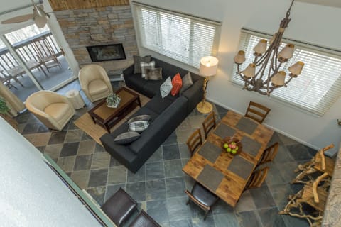 Bird's eye view of living room