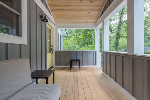 Front Porch--You can hear the babbling creek 