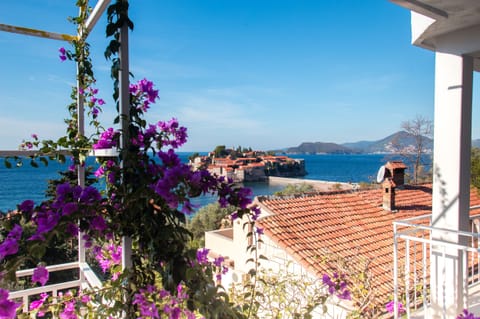 View on Sveti Stefan from Balcony.