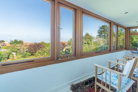 First floor: Beautiful views from the balcony