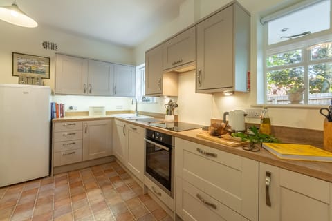 Ground floor: The functional kitchen is bright and spacious