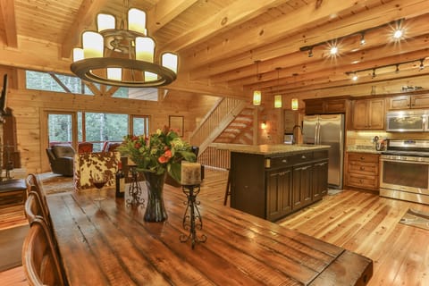 Open floor plan, elegant large dining area to enjoy with family and friends