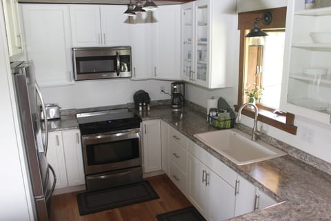 Fully stocked kitchen