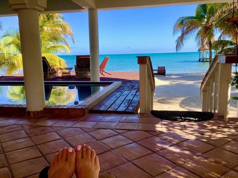 Enjoy all day breezes from the Back Bay across your Breezeway to the ocean.