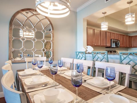 Dining table seats 8