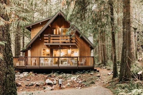 Architecture, Building, House, Cabin, Chair