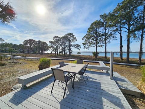 Back Deck at 31 Lands Showcases Beautiful Views of Calibogue Sound