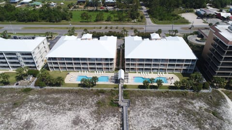 Aerial view of buildings