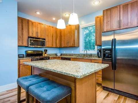 Fully stocked kitchen