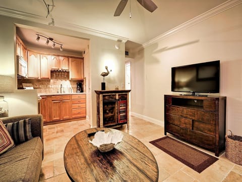 Flat screen TV in the living room