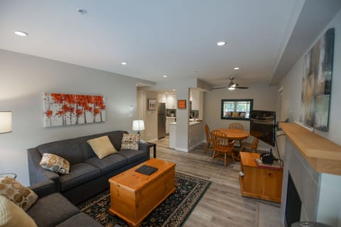 Open plan kitchen, living and dining
