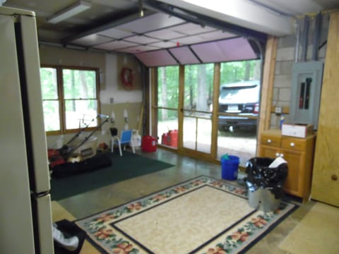 Garage for extra storage of lake toys