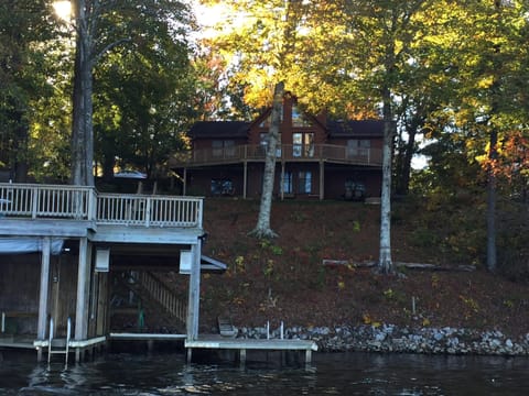 View of house from lake.