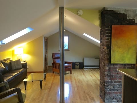  Kick back and relax on a leather couch and or recliner and enjoy 50" Smart TV 