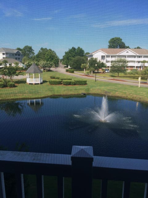 Balcony Overlooking Pond
Completely Screened In