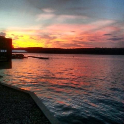 Sunset view from our deck