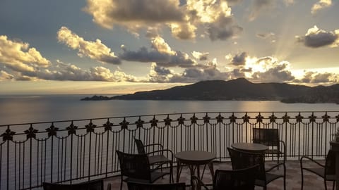 sunset from the terrace