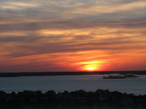 Sunset view from master bedroom
