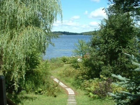 path to the water from the front deck