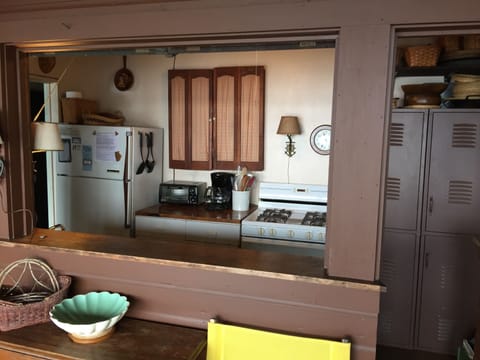 Kitchen opens to porch