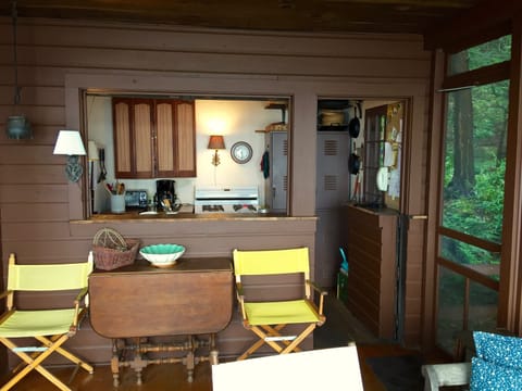 Porch looking into kitchen