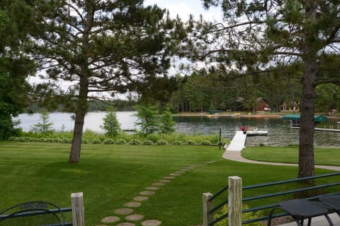 The view from the deck - lake level to Big Sand Lake, a premier lake in NW MN 