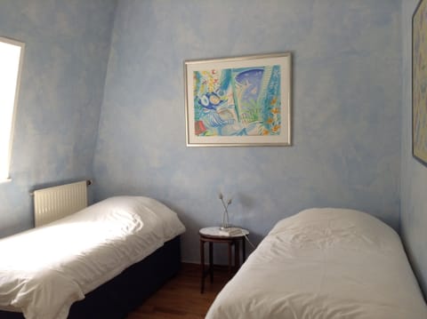 Bad photo of twin beds ! It's much more spacious than it looks !