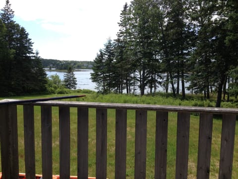 Lobster Cottage porch view to water