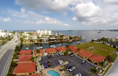 Aerial view of the villas.  Ours is the one on the bottom right.