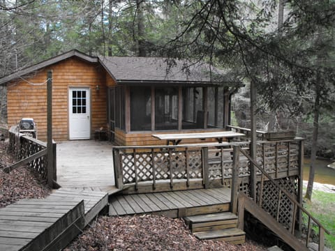 Side view of cabin.