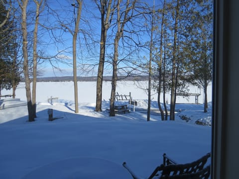 winter view from deck
