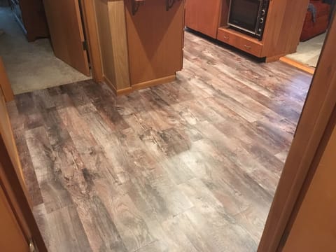 New luxury vinyl flooring!
