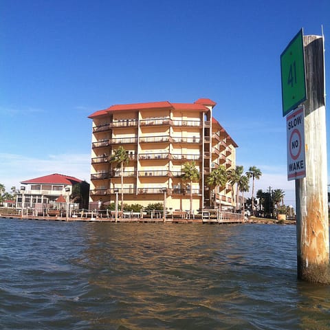 Our building with channel marker 41