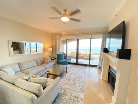 Relax and enjoy the view and if it's cold enjoy the warm fireplace 