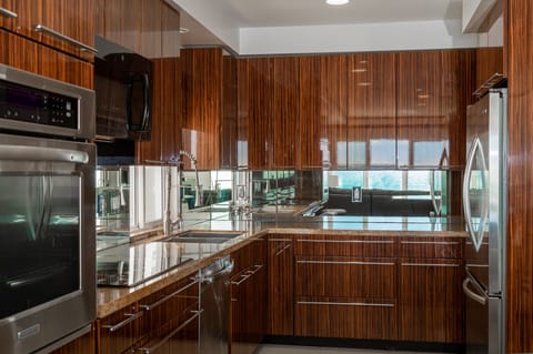 Fully stocked kitchen