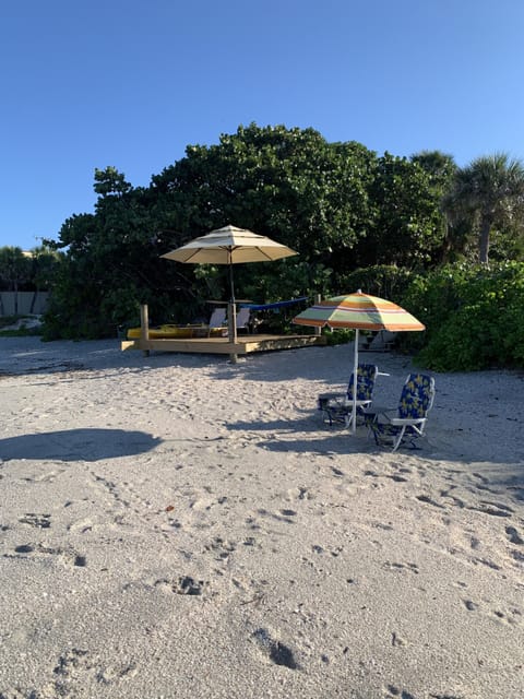Private beach ...