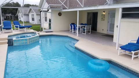 Pool and spa with lanai