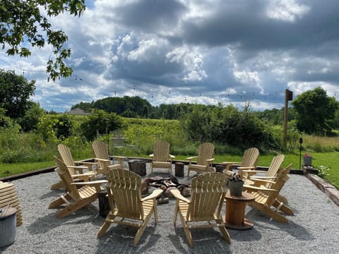Backyard Firepit with seating for 10
(Firewood not provided.)